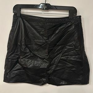 Free People Leather Skirt